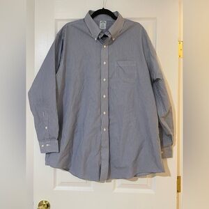 Brooks Brothers Navy Pinstripe Button Down Shirt